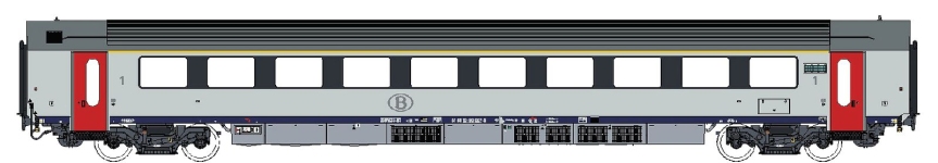 LS Models LS93052DC - H0 - Personenwagen 1. Kl., SNCB, Ep. V